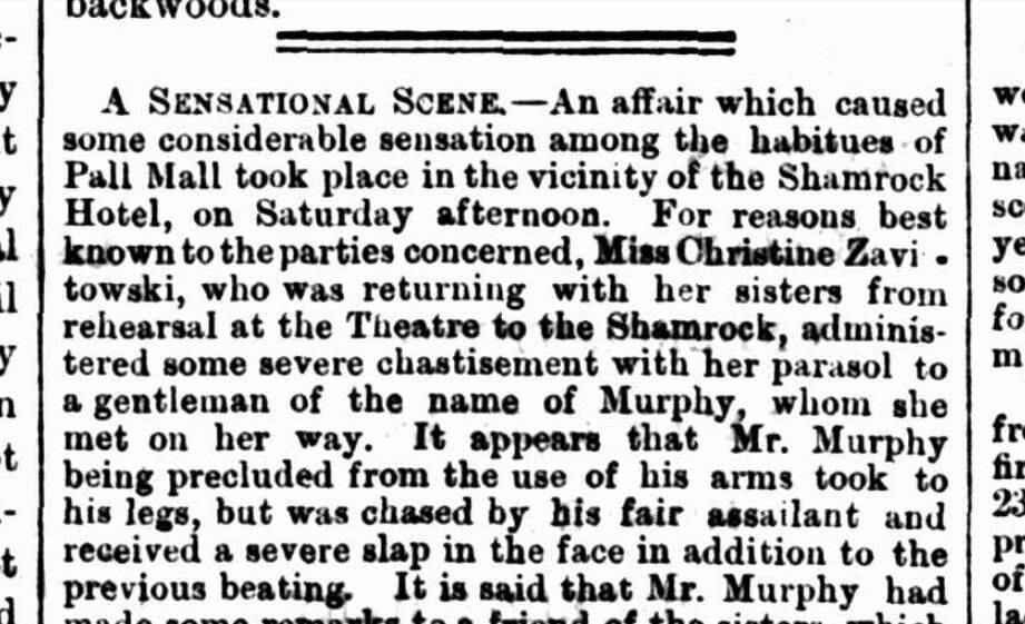 DON'T MESS WITH MUMS: A strange story that appeared in the pages of the Bendigo Advertiser on this date, 150 years ago. Image: Courtesy of TROVE