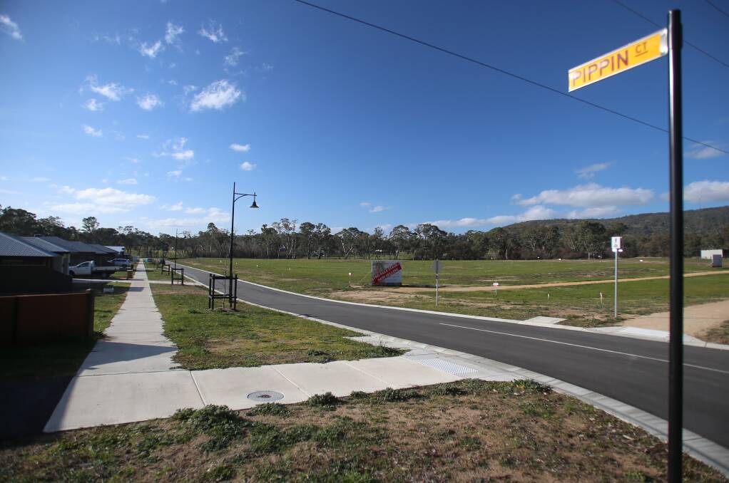 A piece of new residential land in Harcourt in 2018. Picture: GLENN DANIELS