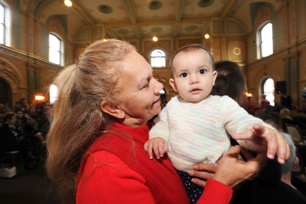 Stephanie Armstrong with granddaughter Harriet McGhee in 2016. Picture by Noni Hyett.