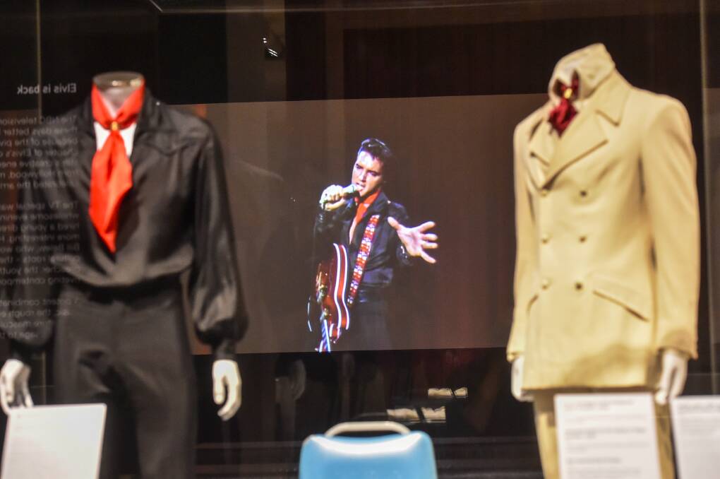 The Elvis exhibition at the Bendigo Art Gallery. Picture: DARREN HOWE
