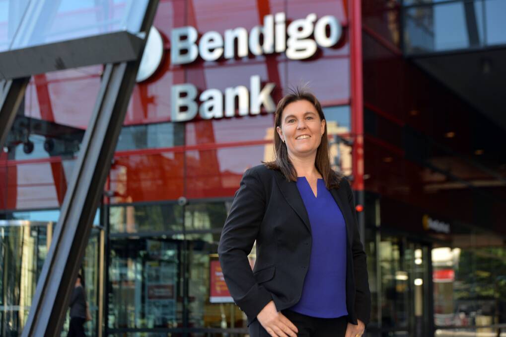 Marnie Baker says Bendigo Bank is in a strong position halfway through the financial year. Picture by Brendan McCarthy.