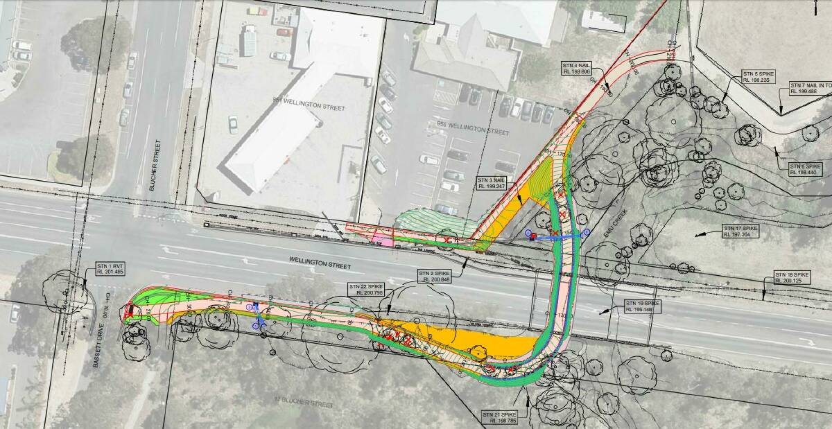 Draft plans for a paved underpass at Emu Creek, Strathfieldsaye. Image: SUPPLIED