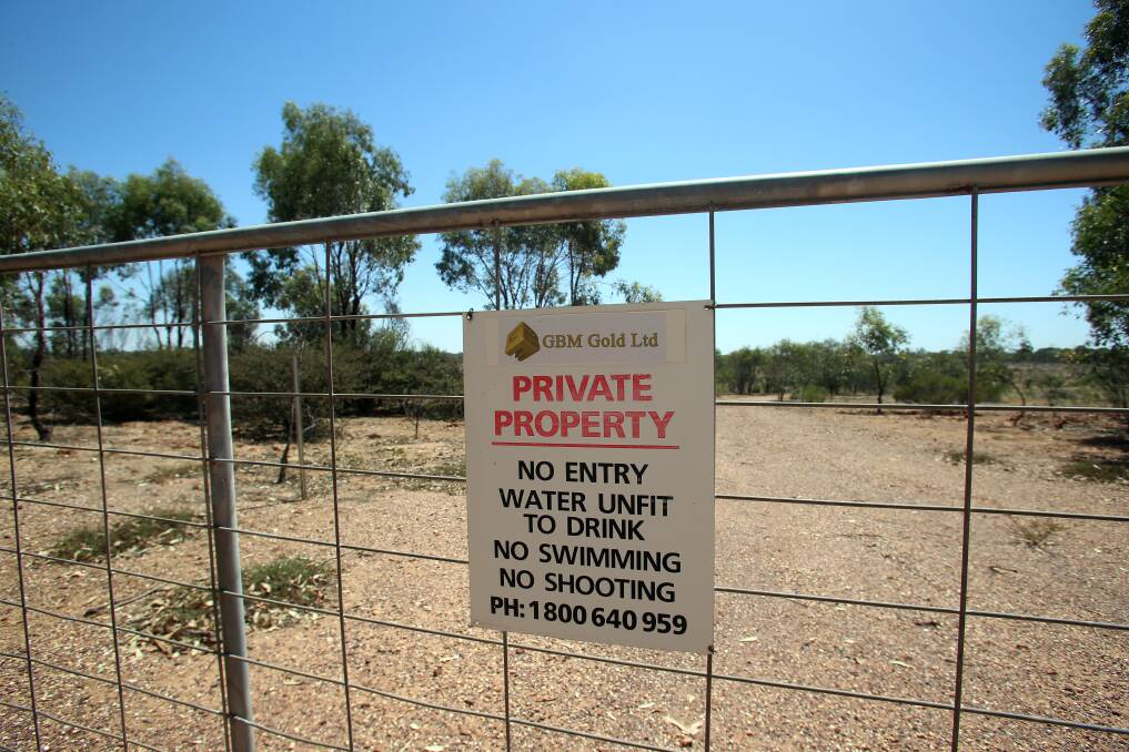The entrance to land containing some of Woodvale's disused evaporation ponds. Picture: GLENN DANIELS