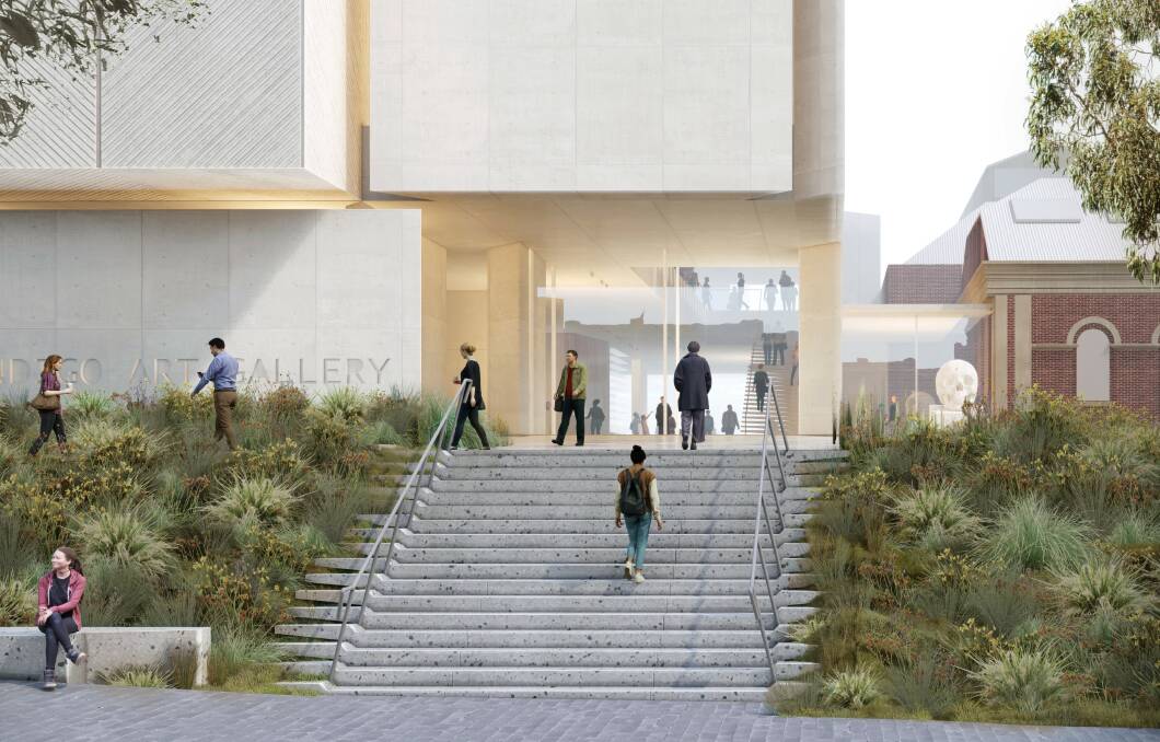 Artist impressions of the proposed Bendigo Art Gallery expansion. Picture supplied