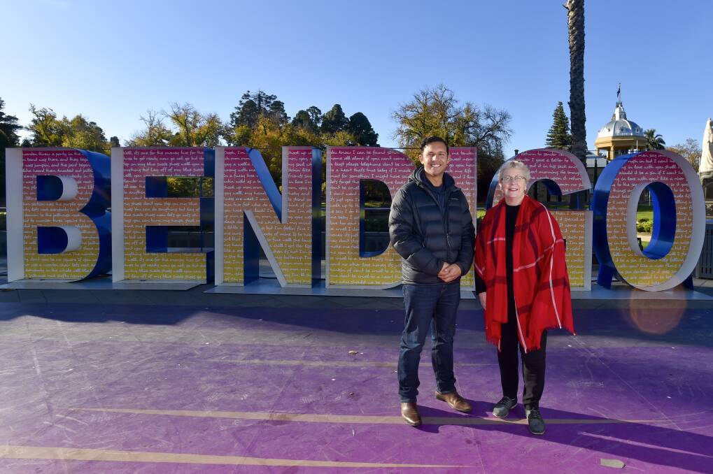 CIVIC PRIDE: Will we let Ballarat get top spot? Councillors Matthew Evans and Andrea Metcalf say it's our time to shine. Picture: NONI HYETT