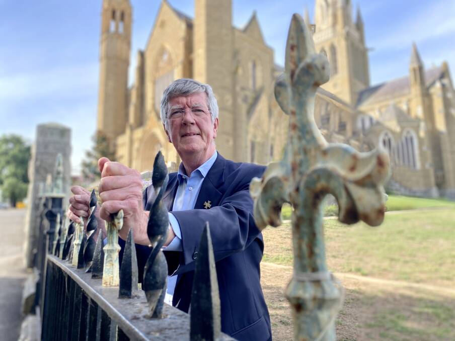SAD DAY: Brian Boyle is deeply disappointed that ribbons marking the Catholic church's role in institutionalised abuse have been removed. Picture: SUPPLIED