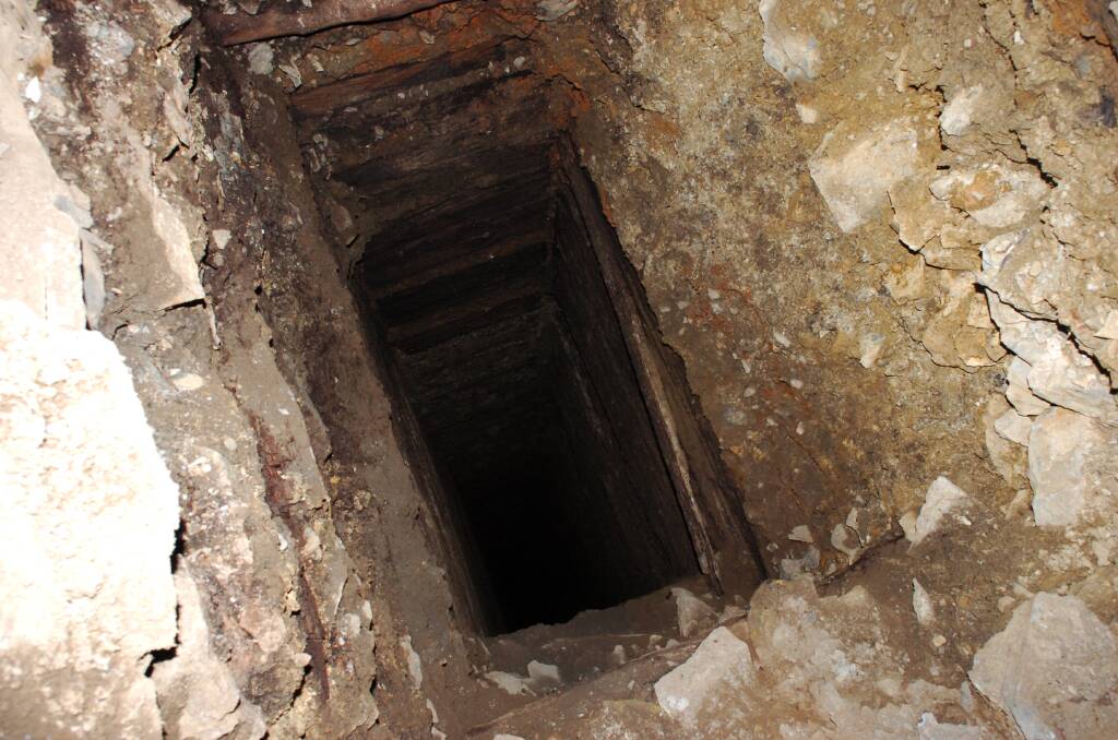Looking down a mineshaft in Bendigo. Picture: LAURA MAKEPEACE