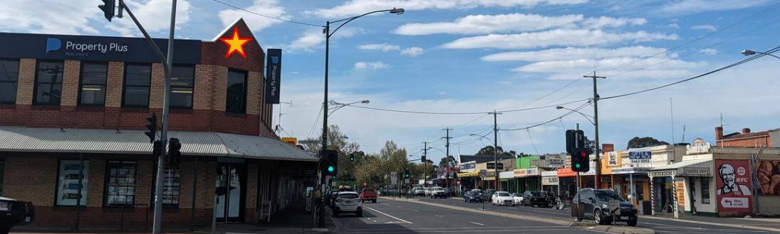 A Kangaroo Flat proposal for an electronic sign similar to that suggested for central Bendigo. Picture: SUPPLIED