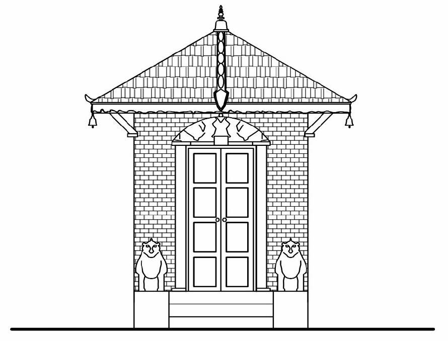 A design for the temple. Picture: SUPPLIED