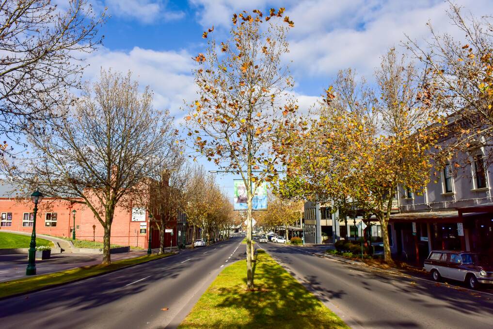 An empty View Street last month, during Victoria's fourth lockdown. Picture: BRENDAN McCARTHY