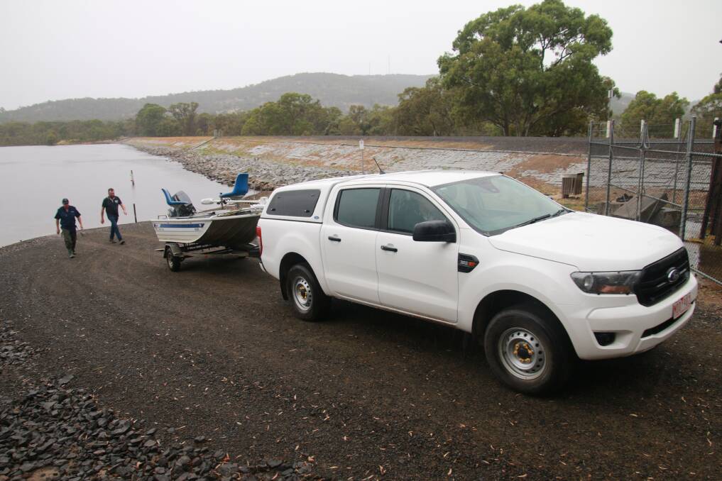 A boat is unloaded at a new boat ramp in central Victoria. Picture: SUPPLIED