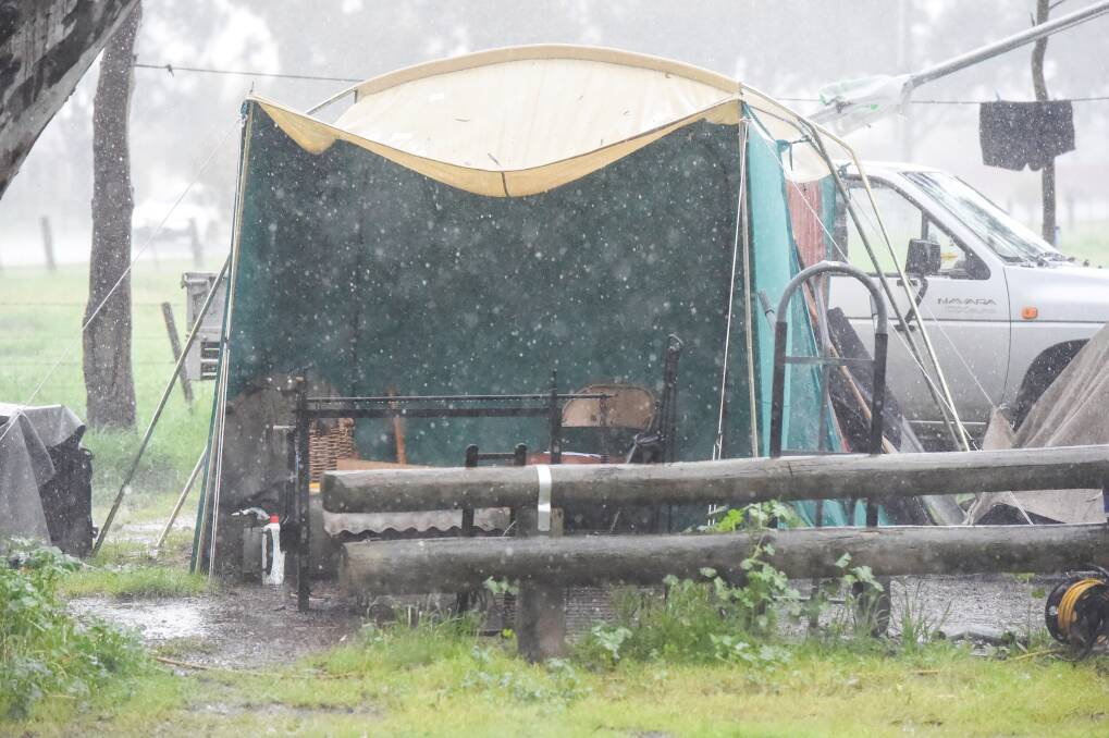 Many Huntly campers say they do not want to endure the weather extremes of the park, but have no better options as housing shortages grind on. Picture by Darren Howe.