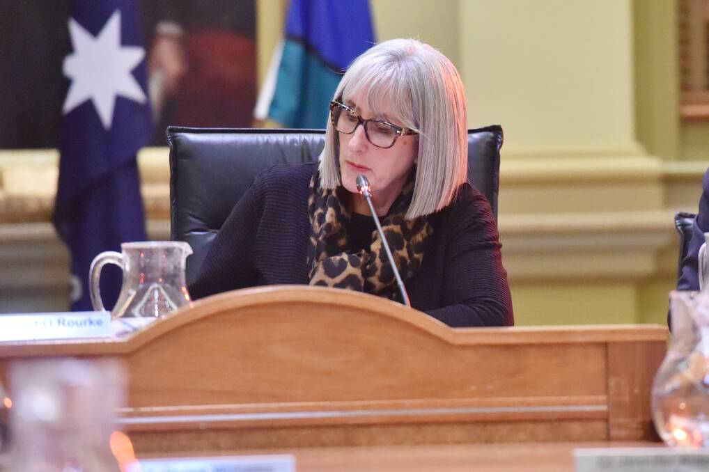 Margaret O'Rourke at a 2019 council meeting. Picture: Darren Howe