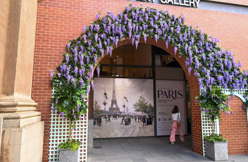 A touch of Paris has hit Bendigo, and the art gallery. Picture by Enzo Tomasiello
