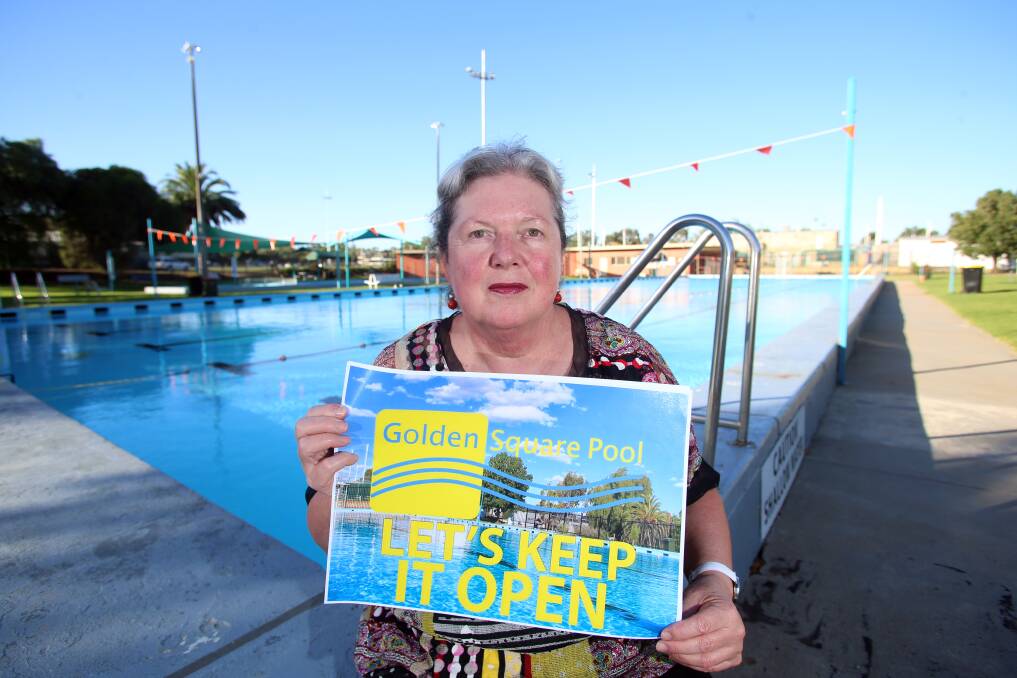 Au revoir: Bernadette Wright say thanks to the public for keep the Golden Square Pool open. Picture: GLENN DANIELS