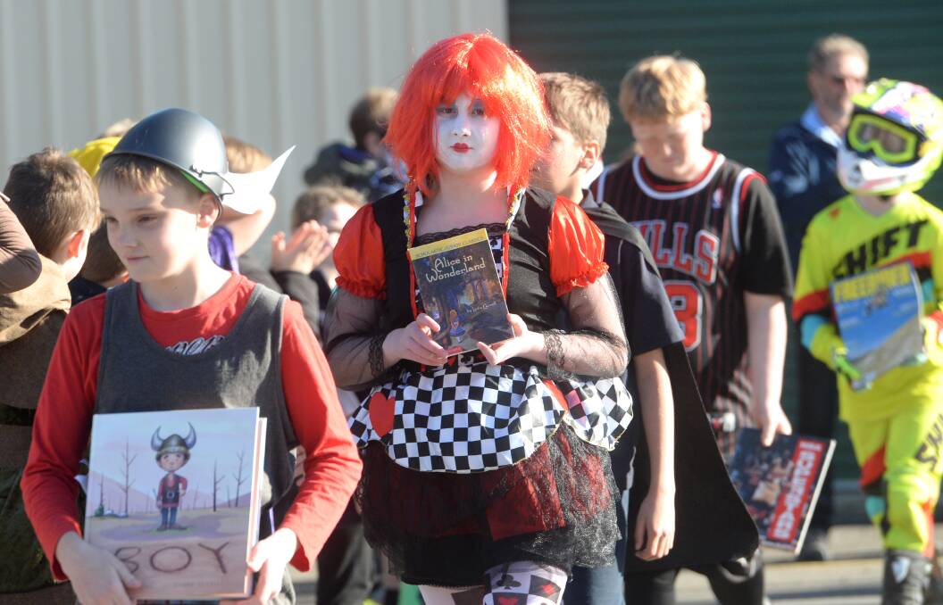 Book Week parade at Cailifornia Gully primary school. Picture: DARREN HOWE