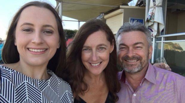 Borce Ristevski with wife, Karen, and daughter Sarah. Picture: SUPPLIED