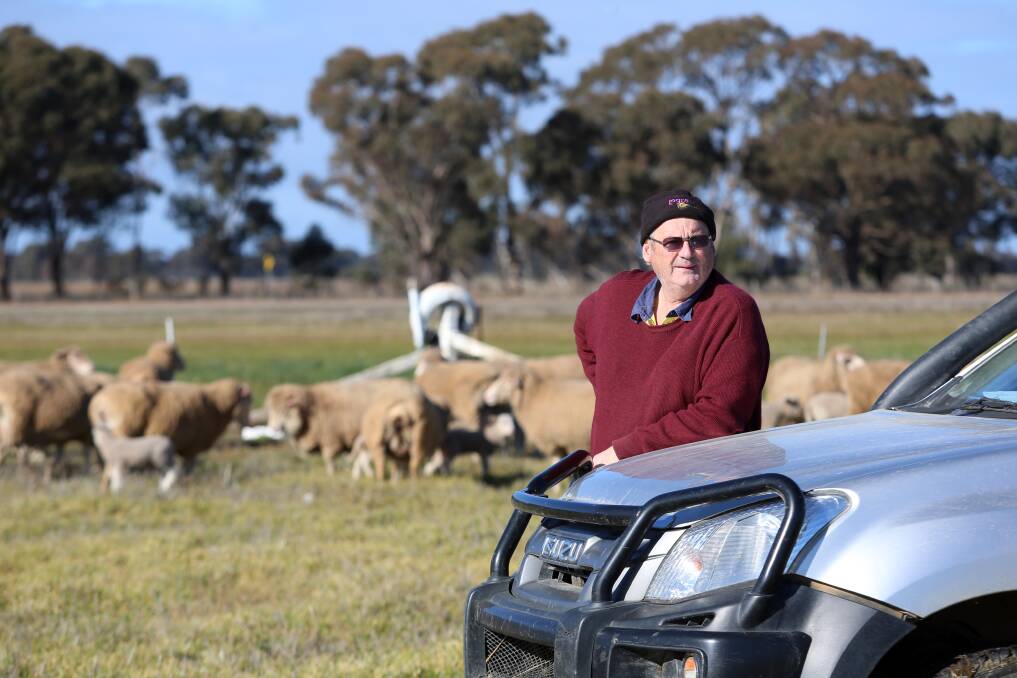 Elmore farmer Ged McCormick says everyone tries to think positively. Picture: GLENN DANIELS