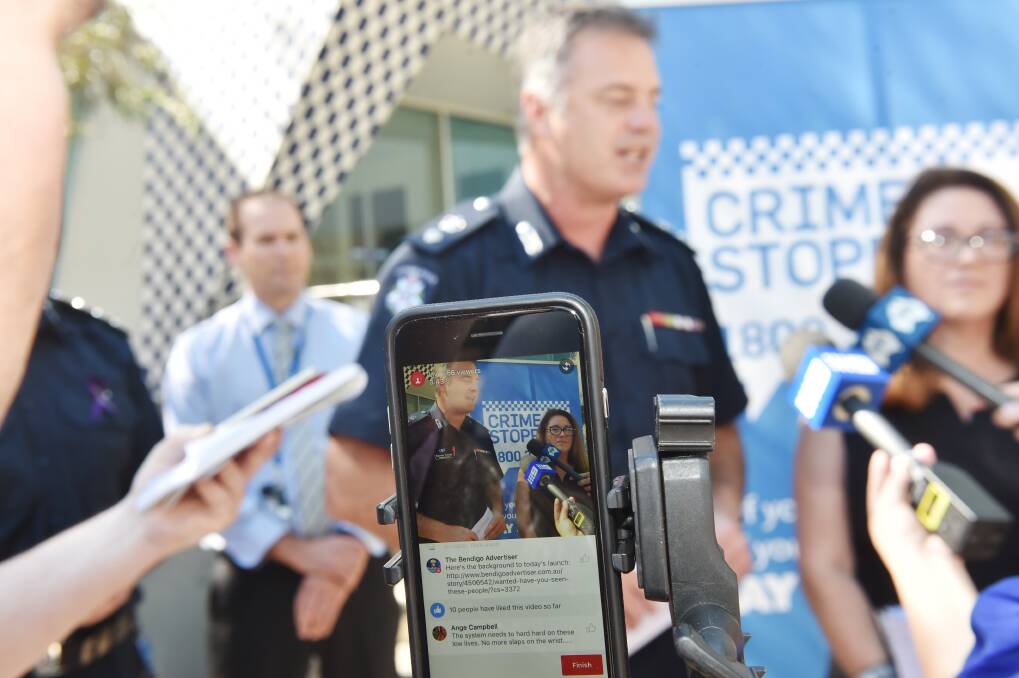 CAMPAIGN: Calls to Crime Stoppers dramatically increased during the crackdown on crime initiative launched in Bendigo in March. Picture: DARREN HOWE 