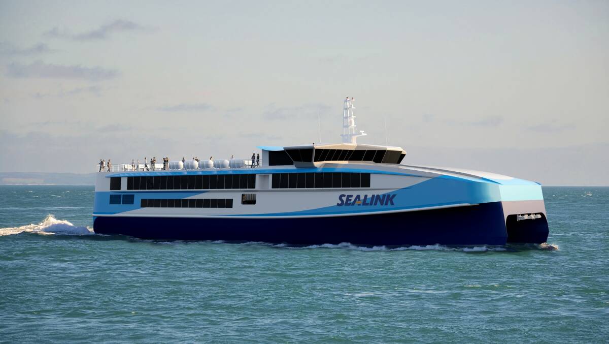 SeaLink plans an estimated $50 million in new larger drive-through ferries delivering a faster service and upgraded infrastructure. Picture supplied 
