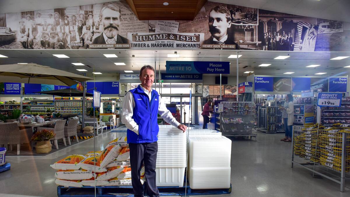 PROUD HISTORY: Stephen Iser in the modern day Hume & Iser store which was founded by his great-grandfather Henry Iser along with Wilhelm Huume. Photo: Brendan McCarthy