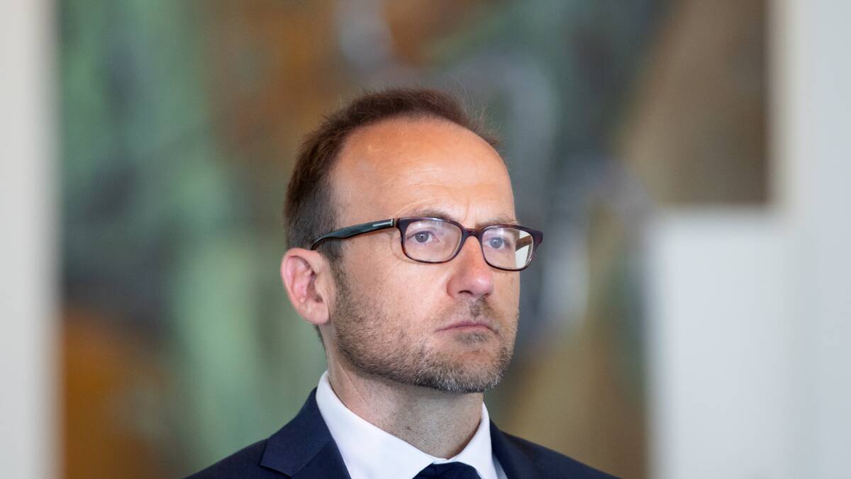 Federal Greens leader Adam Bandt has called on large companies that reported profits to pay back JobKeeper subsidies to the government. Picture: Sitthixay Ditthavong