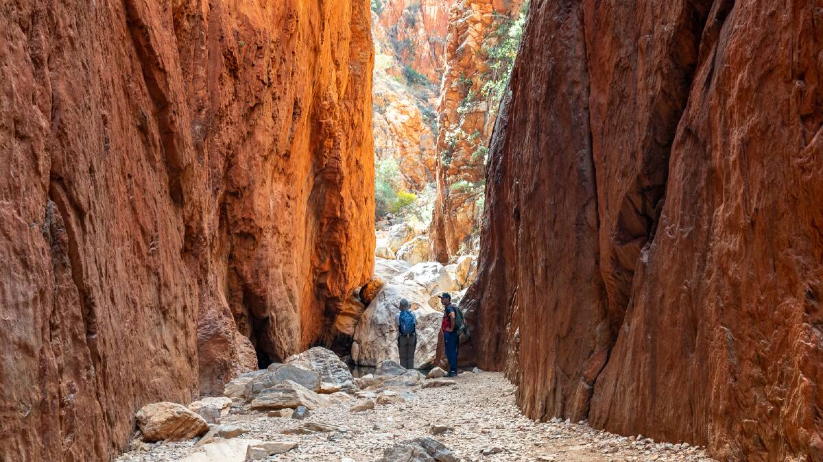 Standley Chasm, a sacred site for women's dreaming. Picture by Michael Turtle