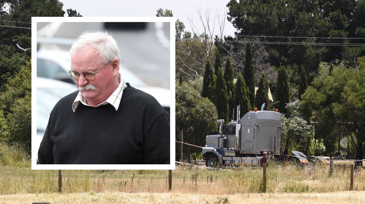 Tragedy: Michael Brent Knowler leaves court in 2020, and the truck in Kingston after the accident in 2019. File photos