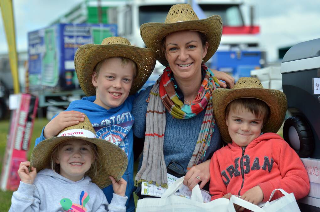 2013: Elmore Field Days, Emily, Thomas, Claire and Alex Morgan. Picture by Brendan McCarthy 