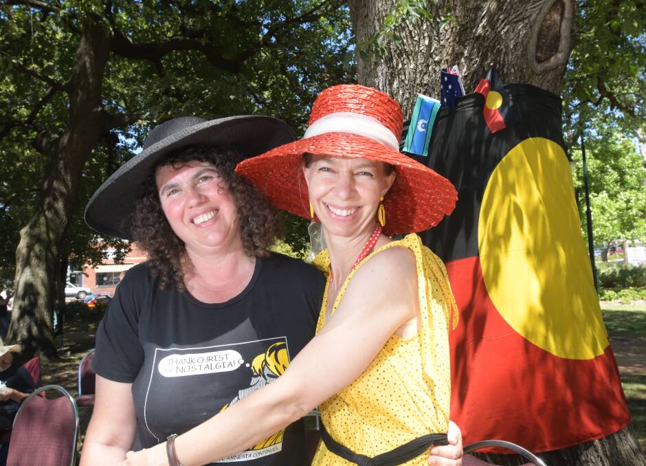 Australia Day Celebrations in Castlemaine 2019, Forest Keegel and Vicki Anderson. Picture: NONI HYETT