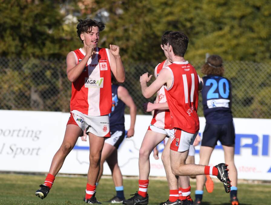 WAIT OVER: The BFNL under-18 season began on Saturday with South Bendigo opening with a 64-point win over Eaglehawk. Picture: NONI HYETT