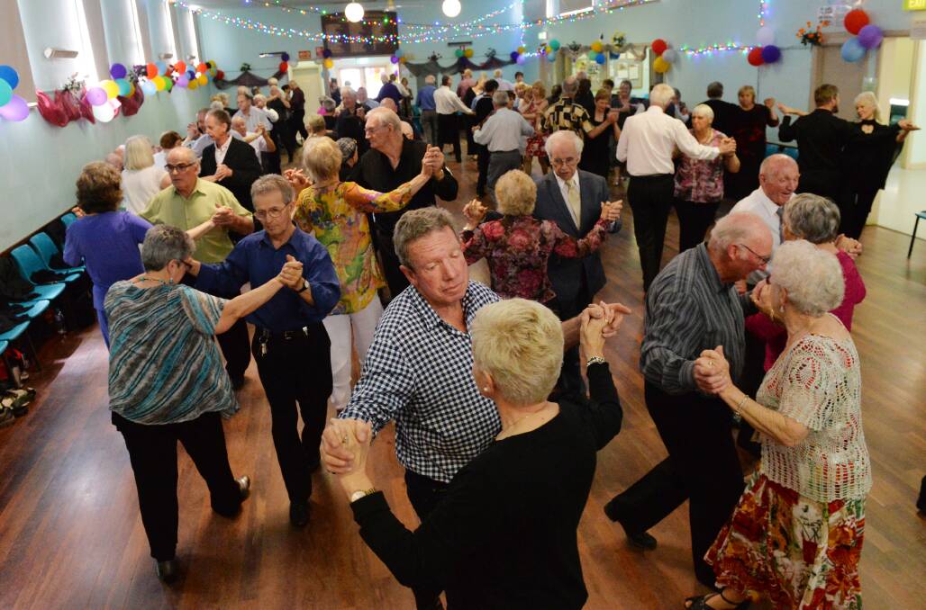 DANCING FUN: Attendees enjoy dances at the Spring Gully Hall. Picture: DARREN HOWE