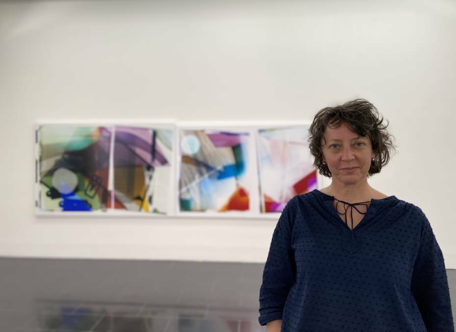 COLOURFUL: Danica Chappell creates photos without a camera by building compositions with the materials at hand in her dark room. Picture: SUPPLIED 