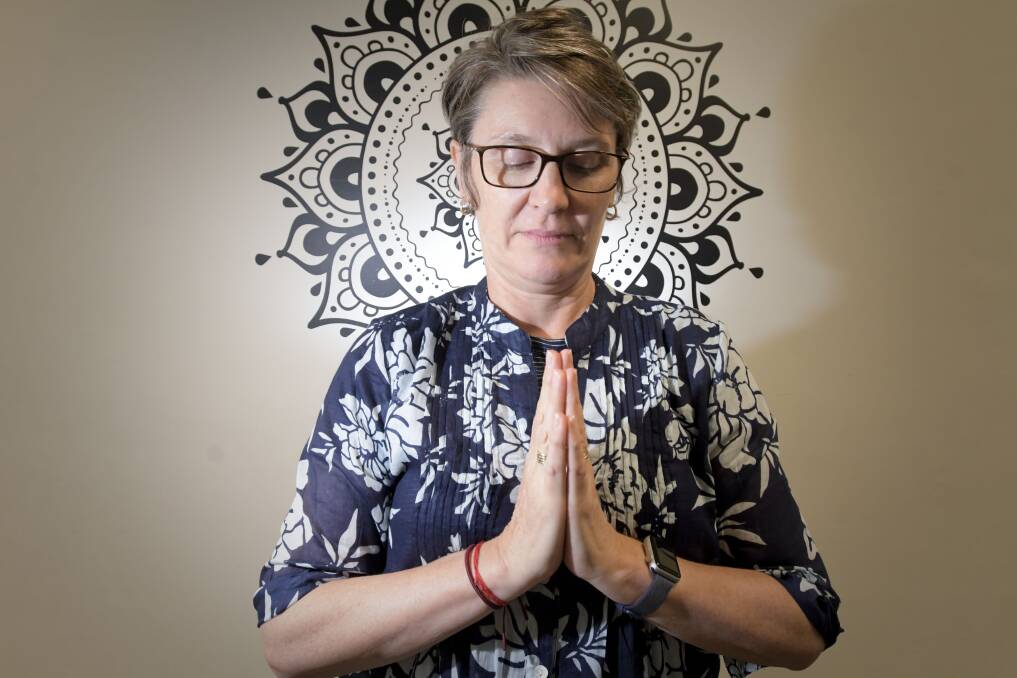 WELLBEING: Gina Macauley is a local yoga practitioner. Picture: NONI HYETT
