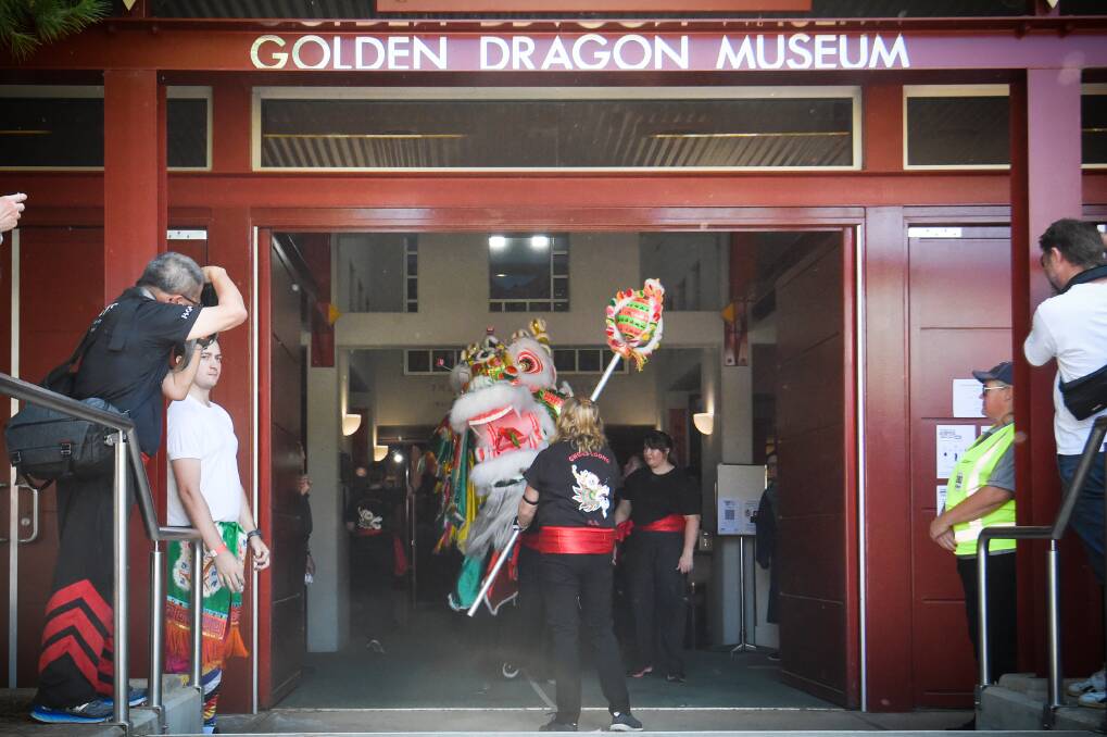 MUSEUM: The Bendigo Chinese Association showcases their dragons at Easter. Picture: DARREN HOWE