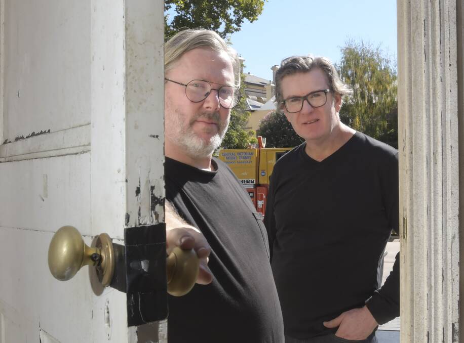 OPEN DOORS: Artists Christian Wagstaff and Keith Courtney were the brains behind the 2017 exhibition House of Mirrors. Picture: NONI HYETT