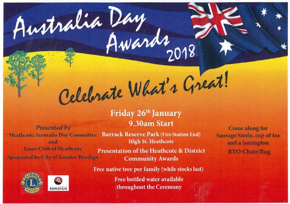 Where to celebrate Australia Day in central Victoria 2018