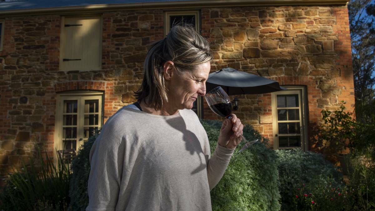 WINERIES: Denise Langford from Byronsvale Vineyard and Accommodation. Picture: DARREN HOWE