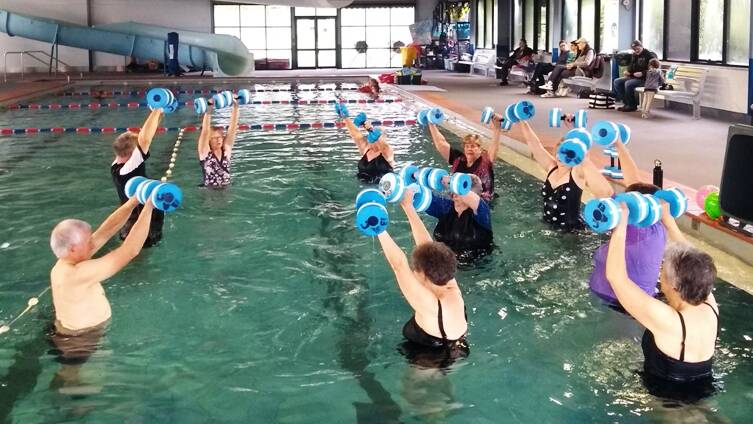 EXERCISE: Club members participate in warm water classes. Picture: SUPPLIED