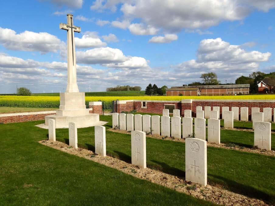 RESTING PLACE: Morchies Military Cemetery in France
