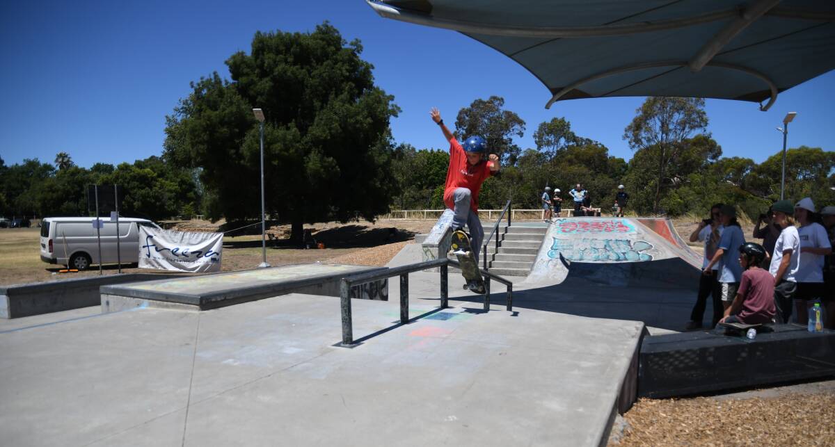 COMPETITION: Castlemaine hosted a skate park competition earlier this month. Picture: BENDIGO ADVERTISER