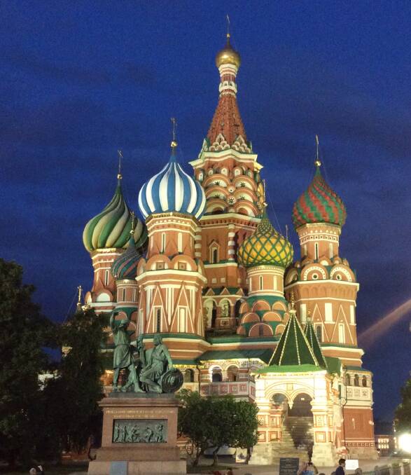 EXPERIENCE: Saint Basil's Cathedral in Russia. Picture: SUPPLIED by Andrew Apostolou, one of Bendigo Chorale’s members.
