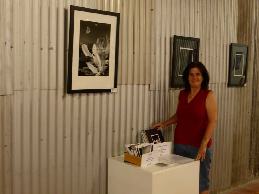 EXHIBITION: Sharon Greenaway at one of her exhibitions. Picture: SUPPLIED.