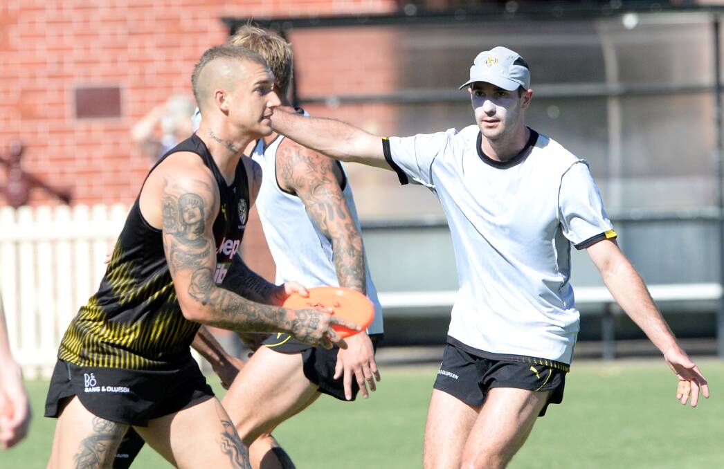 Richmond Training at the QEO in 2018. Picture: DARREN HOWE