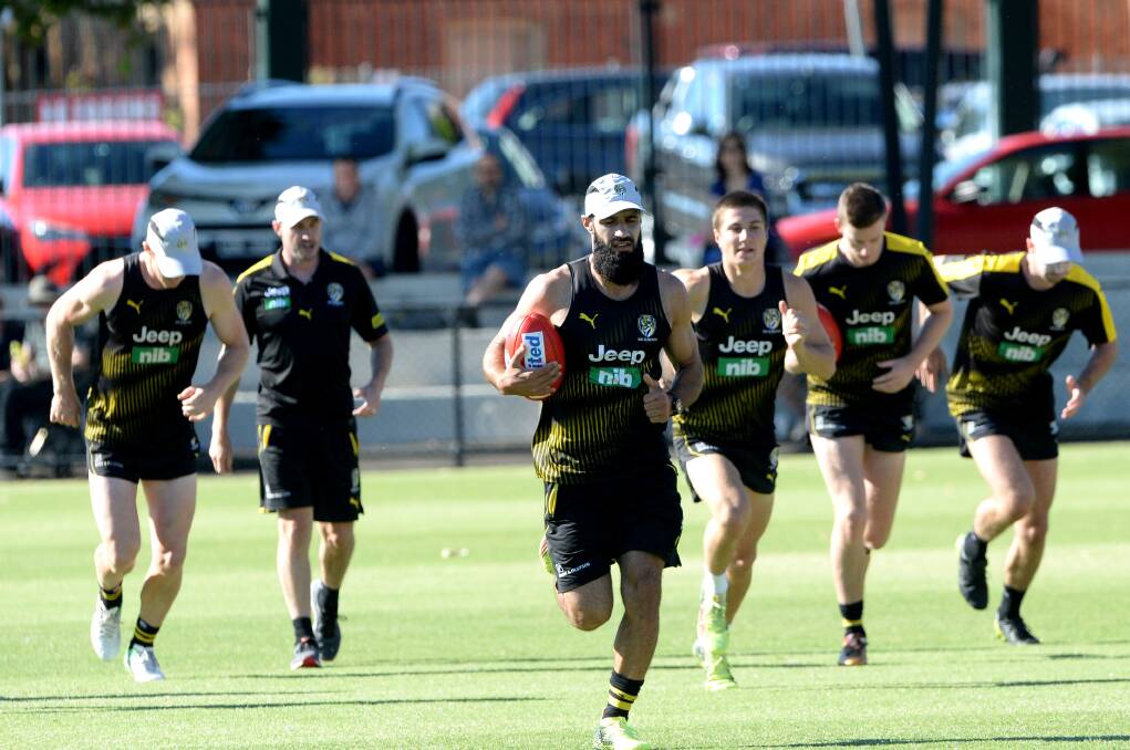 Richmond Training at the QEO in 2018. Picture: DARREN HOWE. Click the photo for full story. 