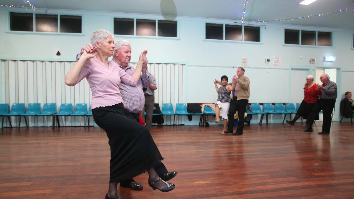 Dancers enjoy the music and memories at Spring Gully Hall. Picture: GLENN DANIELS