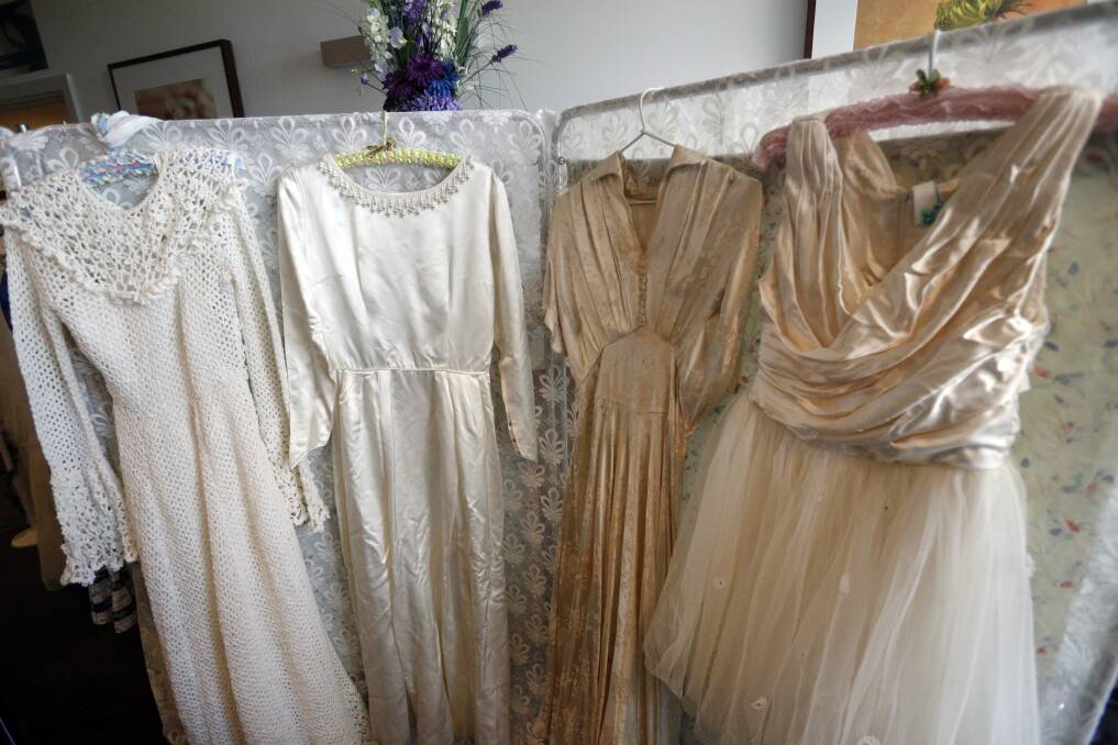 VINTAGE: Mercy Health Bethlehem Home for the Aged showcased staff and residents wedding dresses. Picture: GLENN DANIELS