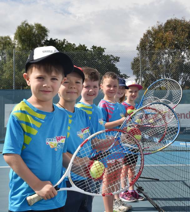 Australian Open Kids on Court Experience. Picture: NONI HYETT