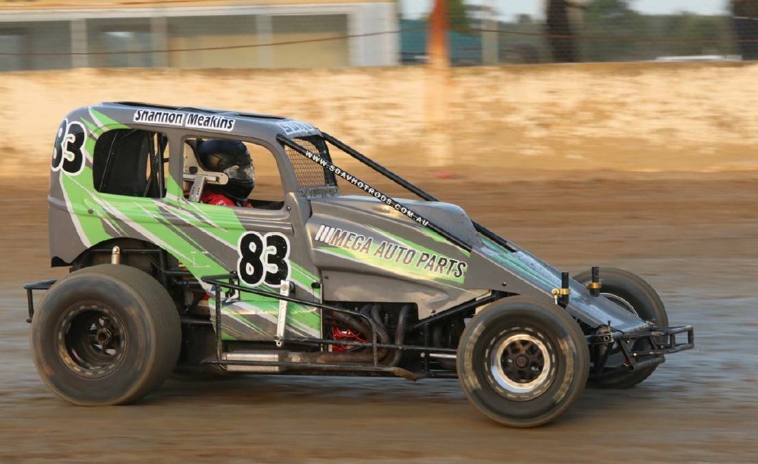 IN-FORM: Shannon Meakins will start as favourite in Saturday night's SDAV hot rods feature at Rushworth Speedway. Picture: SUPPLIED