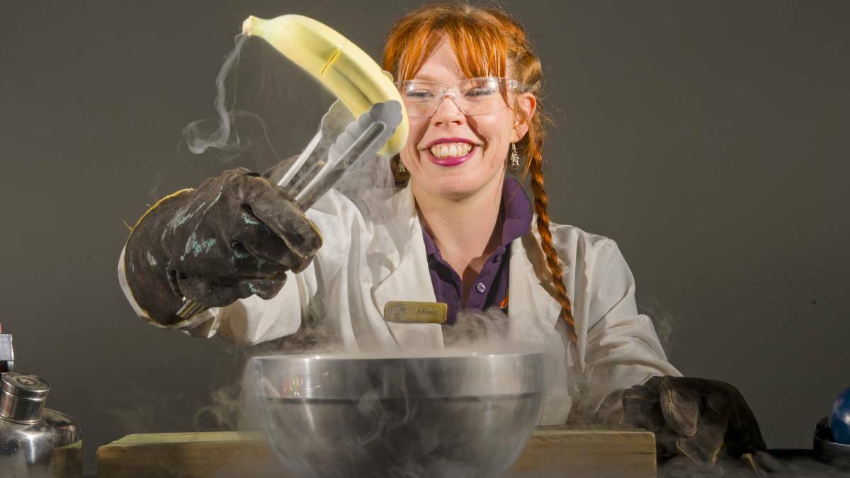 Science communicator at the Discovery Centre, Alissa Van Soest. Picture: DARREN HOWE